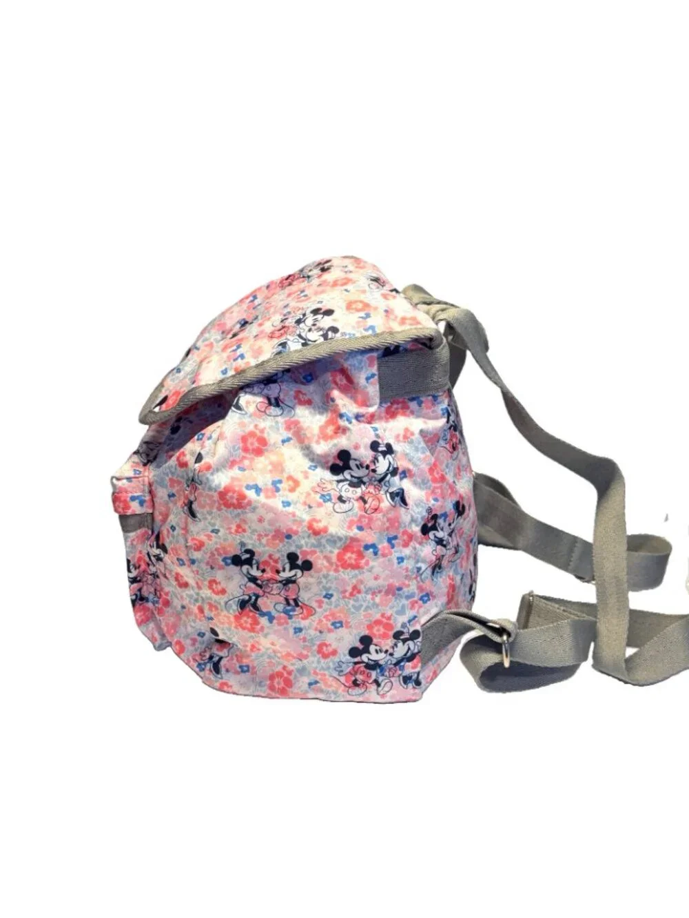 LeSportsac Mickey Minnie Spring Fling Mini Voyager Backpack + Bag Charm